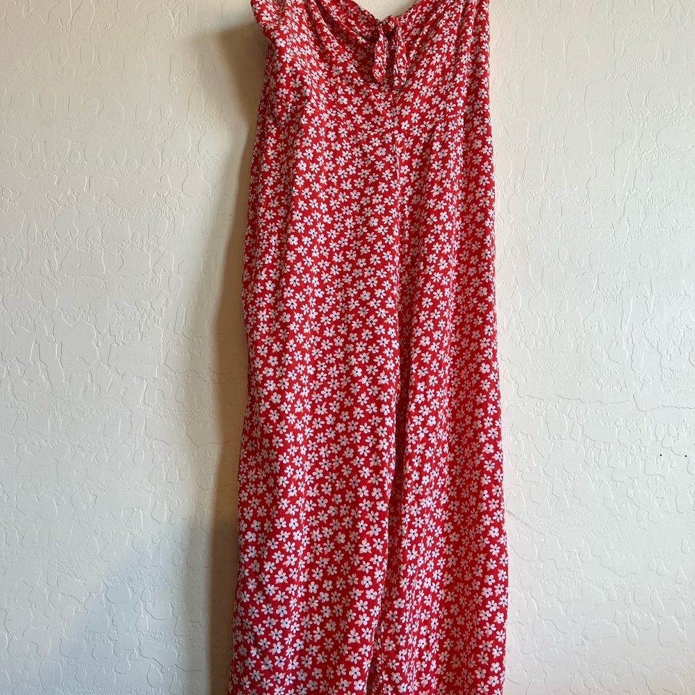 Old Navy Red Floral Dress